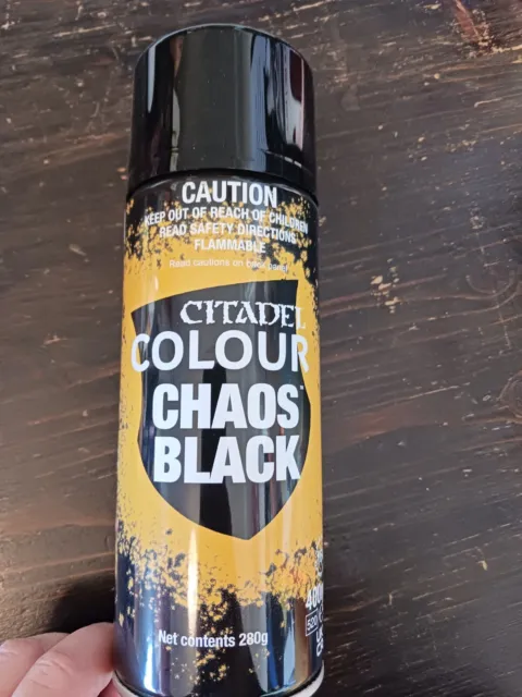 Warhammer - Citadel Colour Spray Chaos Black Nero 400ml