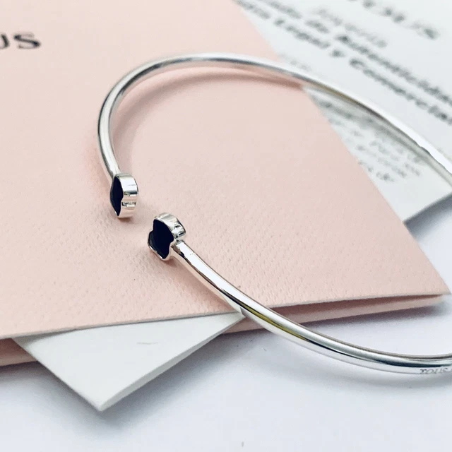 918451500 ORIGINAL TOUS Silver Mini Onix Bangle EUR 59,00