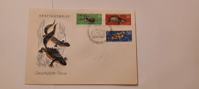 Ersttagsbrief DDR 1963 Geschütze Tiere  gest. Berlin W8 10.9.63