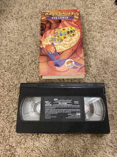 SCHOLASTIC’S THE MAGIC School Bus For Lunch VHS Video Tape PBS Kids ...