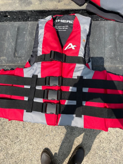 Airhead Bolt-4 Buckle Adult Life Vest US COAST GUARD APPR. KAYAK/TUBING Saver
