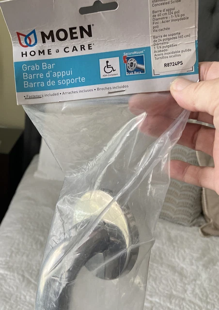 Moen R8724PS -24" x 1-1/4" Grab Bar ADA Compliant  Home Care Collection NWT