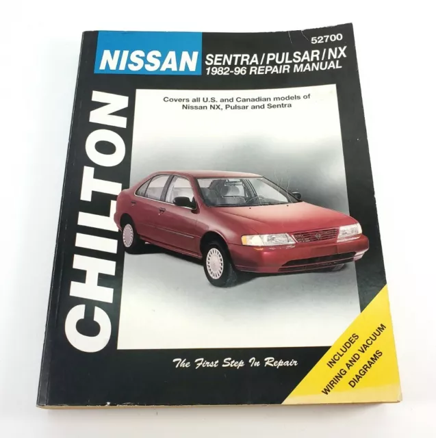 Chilton 52700 Repair Manual for 1982-96 Nissan Sentra Pulsar NX