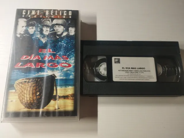 EL DIA MAS LARGO John Wayne Henry Fonda - VHS Cinta Tape Español
