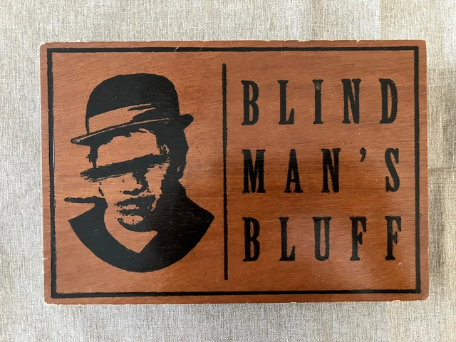 Blind Man's Bluff Cigar Box 9" x  6" x 2"