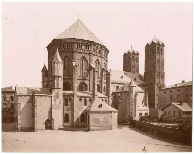 Allemagne, Cologne, basilique Saint-Géréon Vintage albumen print, Tirage alb