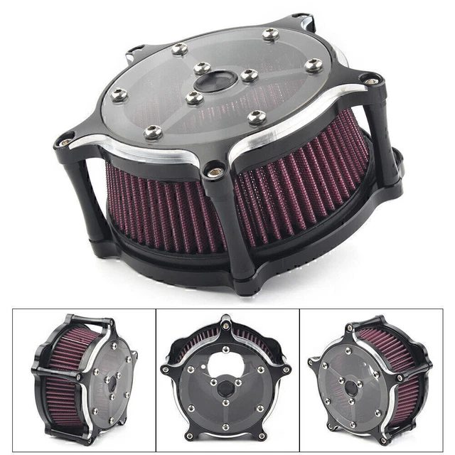 Filtro Aria Turbina Per Harley Davidson - Big Twin, Sportster XL 883/1200, Dyna, Softail, Touring (2004-2024), Set Completo