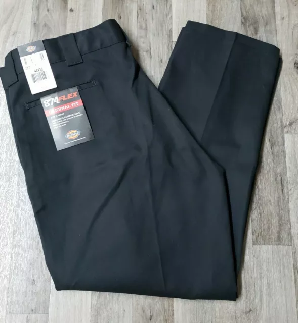 DICKIES 874 FLEX Original Fit Classic Work Uniform Pants Mens Sz 44X30 ...