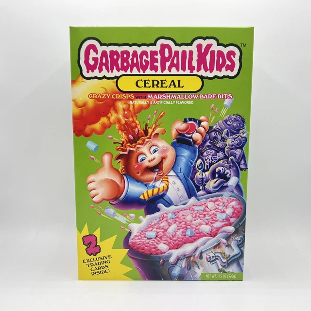 Brand New Garbage Pail Kids Cereal w 2 Exclusive FYE Cards Topps GPK Authentic