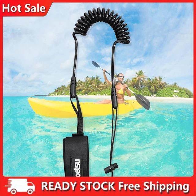 Pratica corda a mano fissa nera corda a mano surf per paddleboard kayak