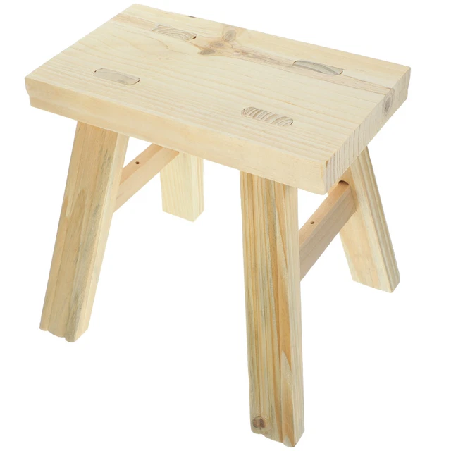 Home piccolo sgabello piede soggiorno bagno legno altezza da viaggio