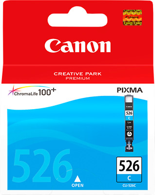 Canon 4541B001 Cli-526C Cartuccia Originale Ciano Per Pixma Mg5150/Mg5250