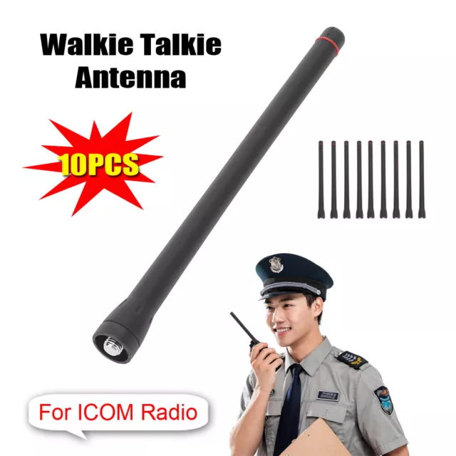 10X VHF Walkie‑Talkie Antenna For  Radio IC‑ F11 F14 F15 F16 F33 F34 F70