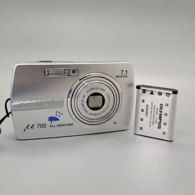 Olympus Mju 700 7.1MP Compact Digital Camera Silver Tested