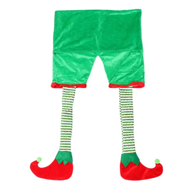 Gonna elfica gamba sospesa sedia fodera sedia fodera sedia natalizia fodera sedia Natale fodera sedia Natale