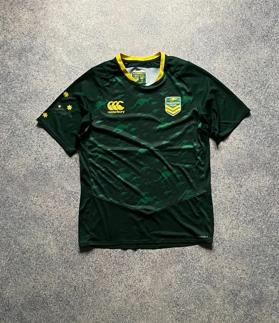 Maillot De Rugby Australie Canterbury - Taille M Adulte - Occasion (état Moyen)