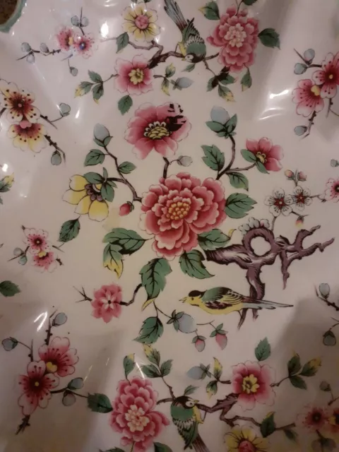 Beautiful "Chinese Rose" dish By James Kent Ltd Old Foley Made in England 2