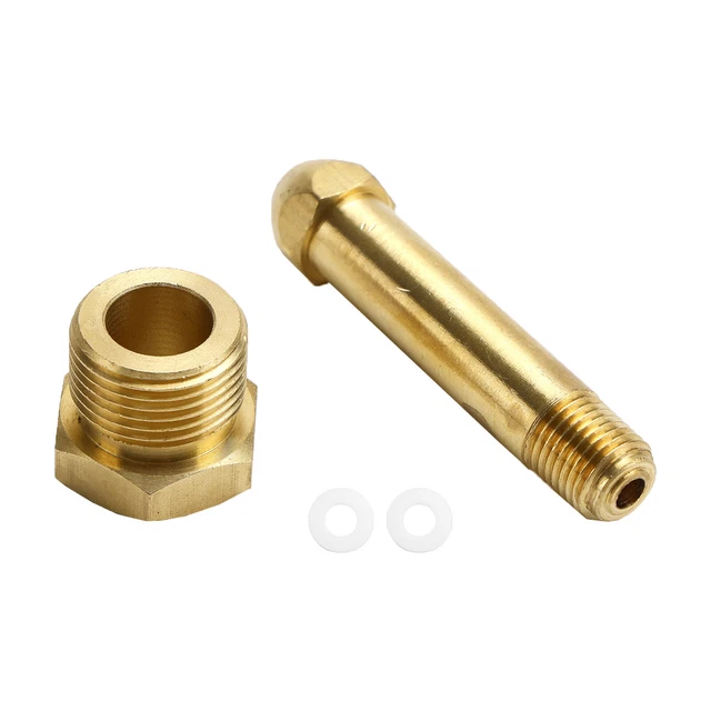 Inlet Nut Fitting CGA-580 & Nipple 3" Argon Helium Nitrogen S