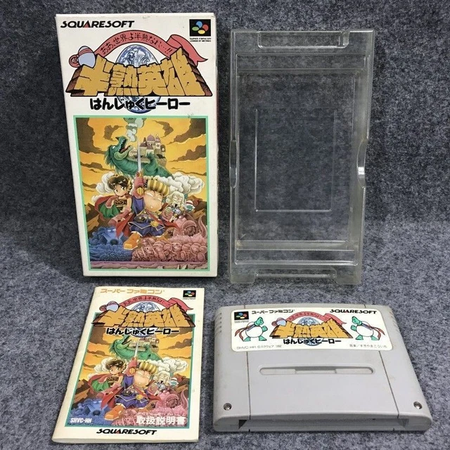 HANJUKU HERO AH Sekai Yo Hanjuku Nare Jap Super Famicom Nintendo EUR 14 ...