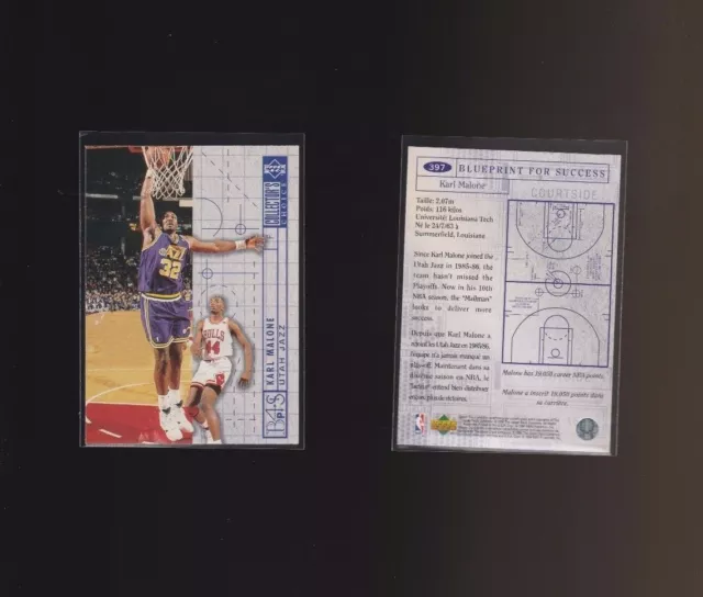 Karl Malone BP - Upper D.E.C.K - NBA Basketball Collector's Choice 1994-1995  card 397