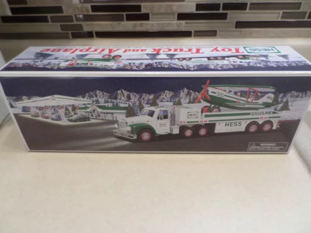 Hess Toy Truck And Airplane 2002 Lights Motorized Plane New In Box 👌