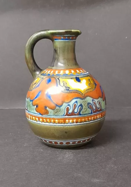 Art Deco Gouda Pottery Holland Small Handled jug