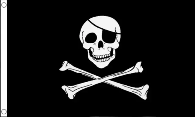 Skull and Crossbones - Jolly Roger Flag 3' x 2' pirate