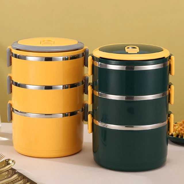 Lavastoviglie scatola pranzo multistrato in acciaio inox facile da pulire cibo