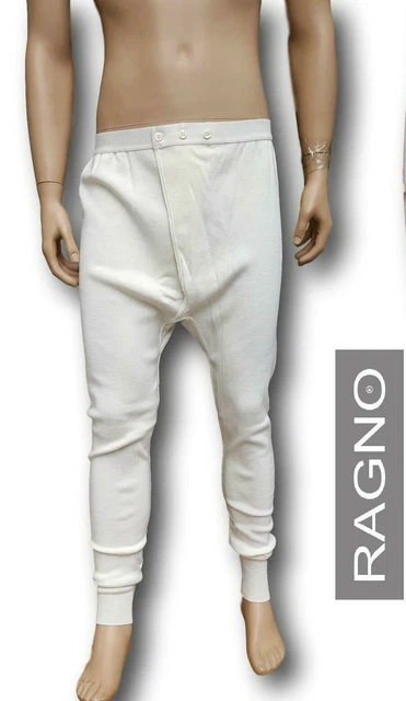 4 MUTANDE UOMO IN LANA E COTONE GAMBA CORTA APERTURA E BOTTONI - Foto 11