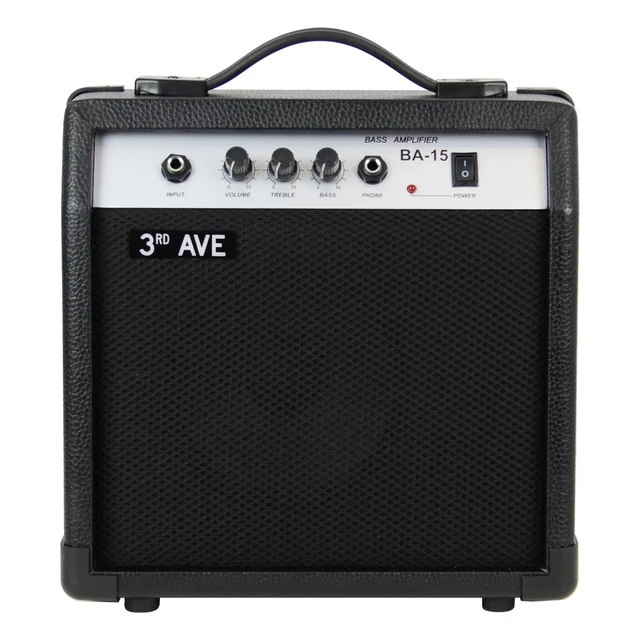 Bassgitarrenverstärker 15 Watt - tragbar und leistungsstark mit 2-Band EQ - 3rd Avenue