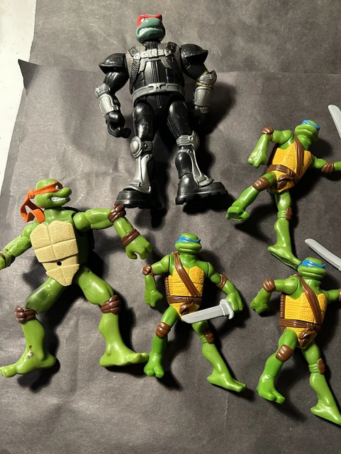 4PCS Lot TMNT Teenage Mutant Ninja Turtles Action Figures Anime Movie Xmas Gift