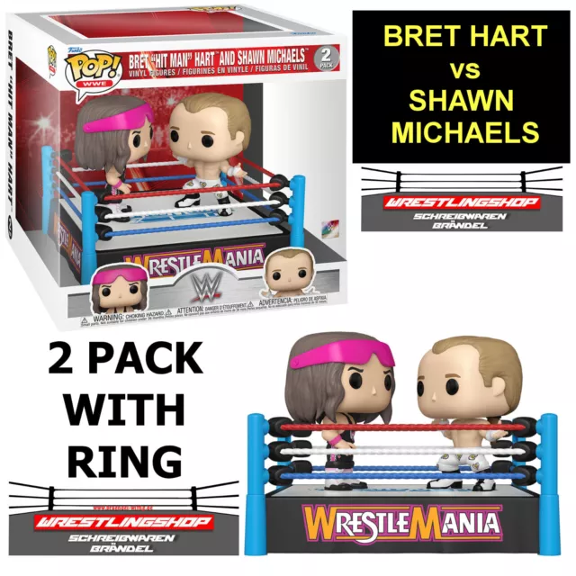 Funko Pop Wwe Bret Hart & Shawn Michaels Wrestling Figur - Elite Basic Fk67753