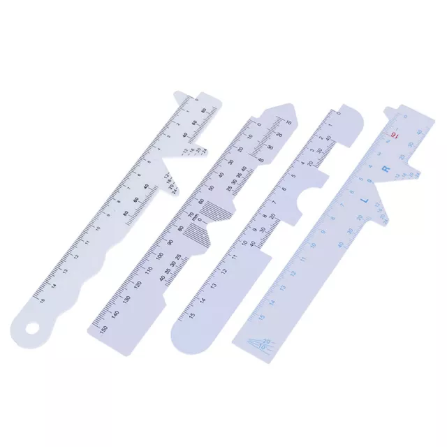 4 Types 4pcs/Set White Eye Straight Edge PD Ruler Pupillary Distance Rulers:  Sb