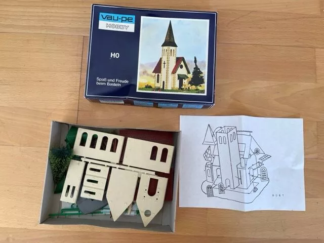 Eisenbahn Kirche VAU Pe HO Hobby Modell Spur N Kibri Faller Pola kleine Kirche