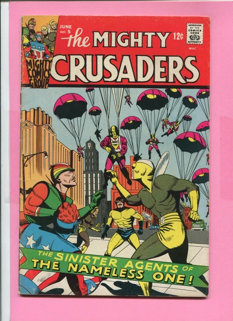Mighty Crusaders # 5 - Fly Man - Mighty Comics Group - Reinman Art -1966 - Cents