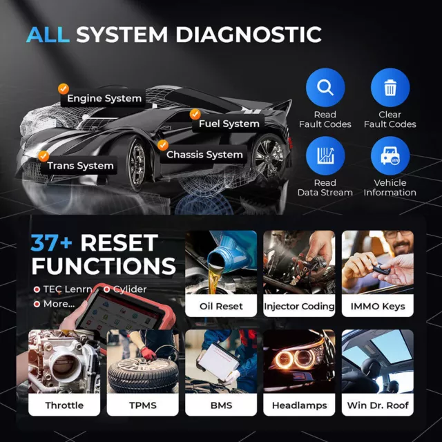 NUE LAUNCH X431 PROS V+ PRO 5 OBD2 Diagnosegerät ALLE SYSTEM Key Programmier 3