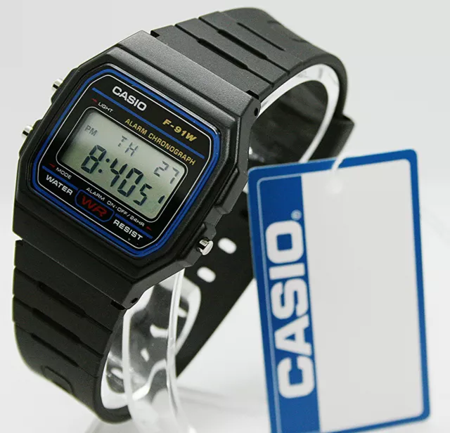 ✅ Casio Collection Unisex-Armbanduhr F-91W-1YER ✅