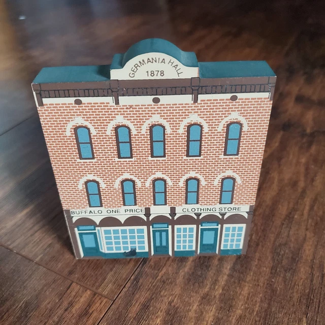 Cat's Meow Wood Shelf Sitter Germania Hall Main Street Wooster Series 1989