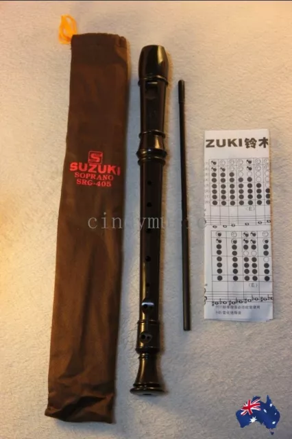 Suzuki Recorder Soprano SRG405 Flute Musical Instrument NEW 2