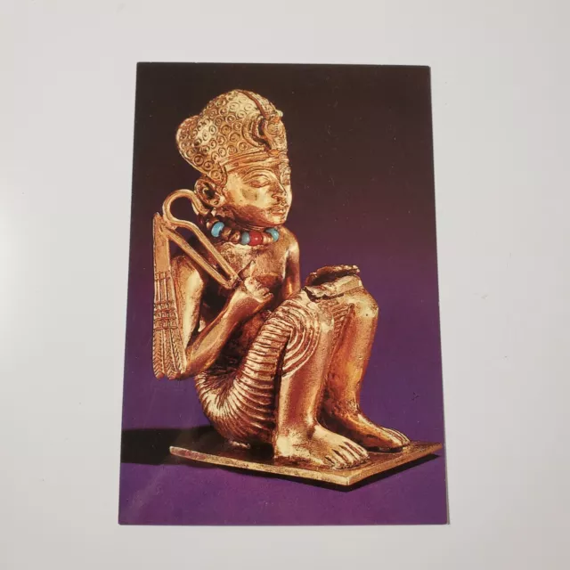 Vtg Uncirculated Egyptian Dynasty XVIII The Treasures of Tutankhamun Postcard