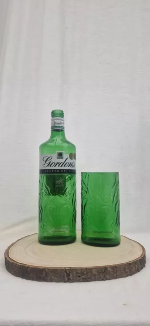 Up-cycled Gordons Gin Glass Handmade From The Actual Bottle!