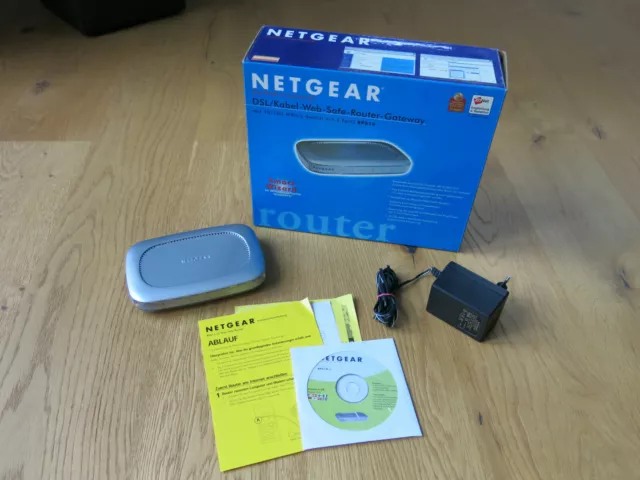 NETGEAR RP614 v2 DSL/Kabel Web Safe Router Gateway RJ45 CAT