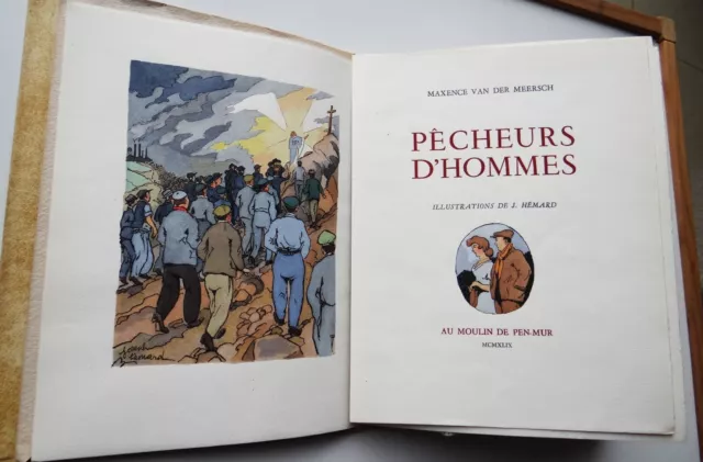 Maxence Van der Meersch "Pêcheurs d'Hommes" Livre Rare Numéroté