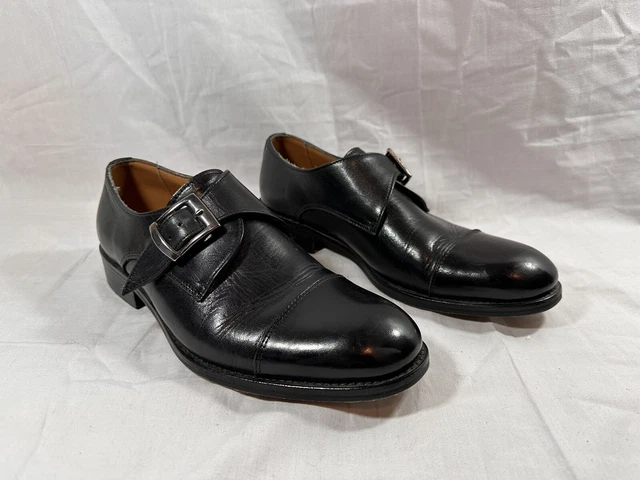 NWOT MARIO ALBORINO Mens Black Italian High Ankle Shoe  display picture 3