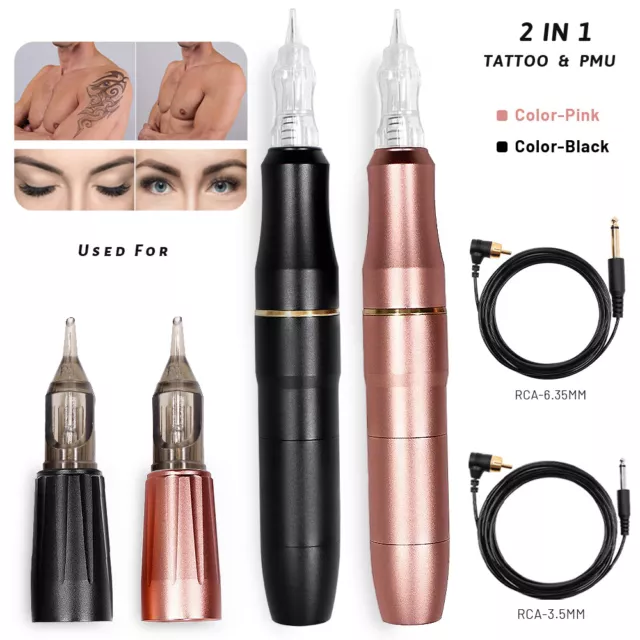 BMX Permanent Makeup Tattoo Machine Double Head Microblading Pen Tattoo Gun