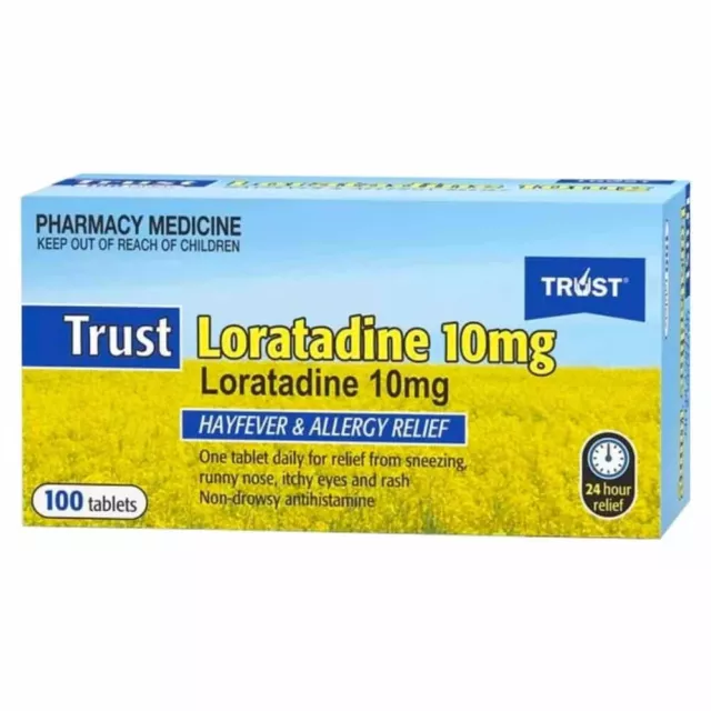 TRUST LORATADINE 150 TABLETS* Loratadine 10mg(SAME AS CLARATYNE)  EXP. 07/26 2