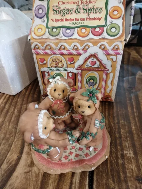 Cherished Teddies Sugar And Spice Model Boxed And Perfect