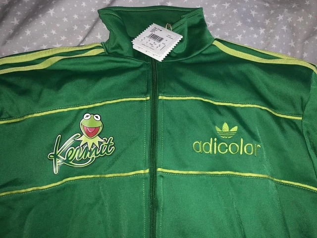 ADICOLOR “Kermit The Frog” Training JKT Rare! Vintage Kermit Tracktop Adidas It S Not Easy Bein