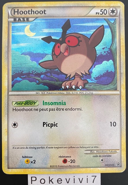Carte Pokemon HOOTHOOT HGSS05 HOLO PROMO HeartGold SoulSilver FR OCCASION
