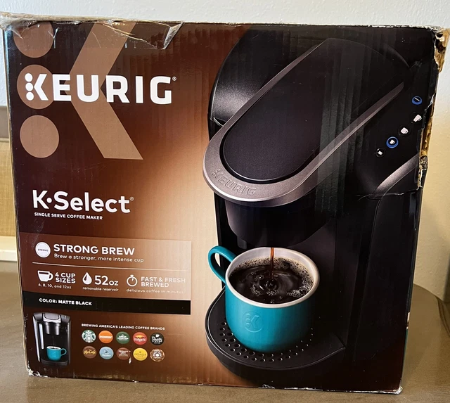 KEURIG KSELECT SINGLESERVE KCup Pod Coffee Maker. Working *SOLD AS